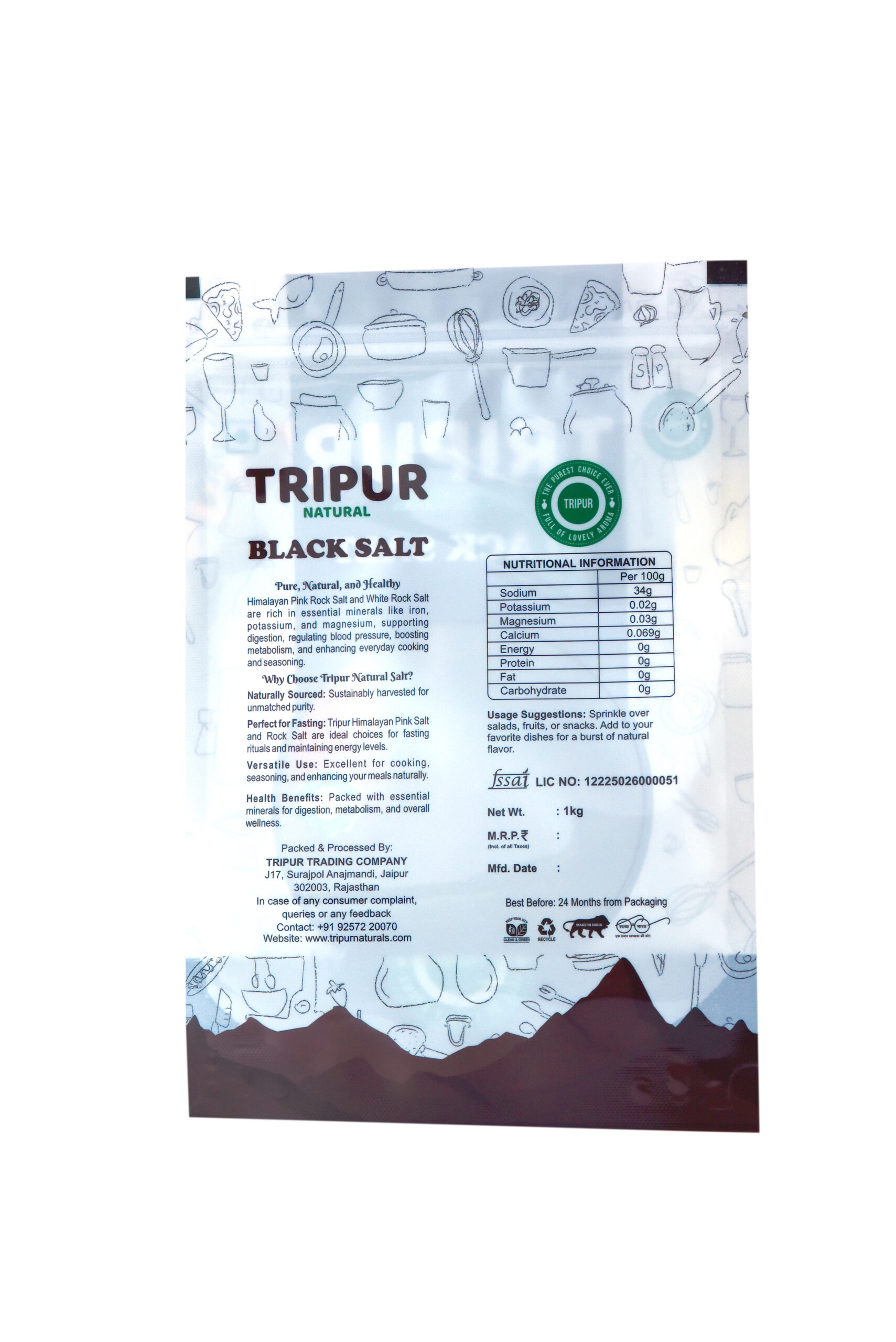 Tripur Black Salt (Kala Namak) – 100 gram - Image 4