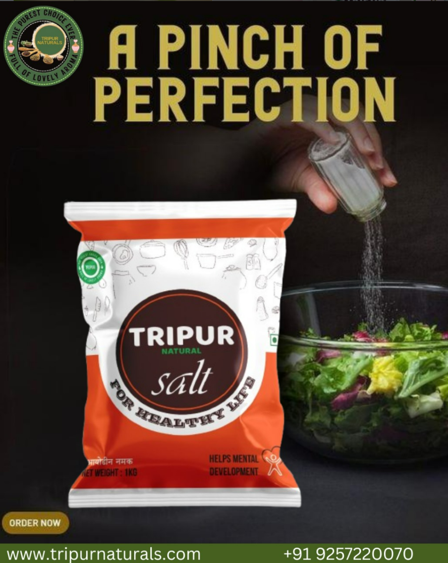 Tripur White Iodised Salt – 1 kg - Image 3